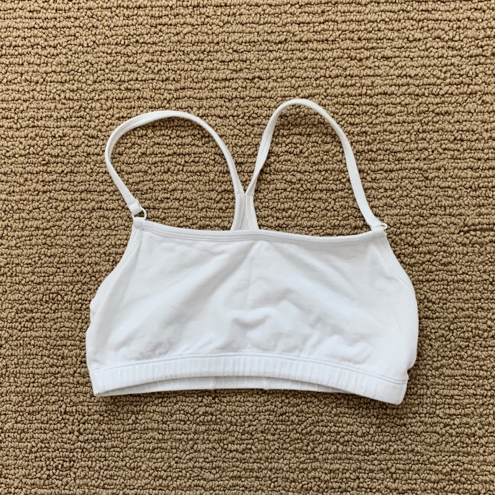 White Sports Bra!!